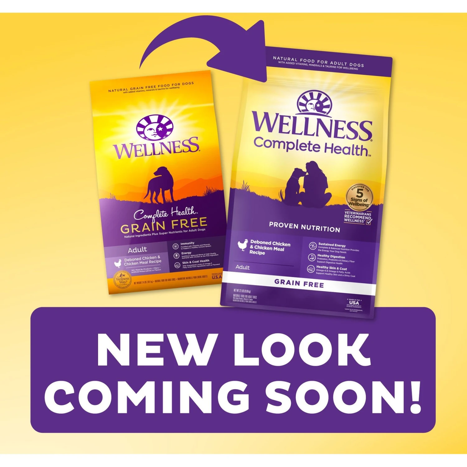 Wellness Grain-Free Complete Health Adult Deboned Chicken & Chicken Meal Recipe Dry Dog Food 2 Wellness Grain-Free Complete Health Adult Deboned Chicken & Chicken Meal Recipe Dry Dog Food - Image 2