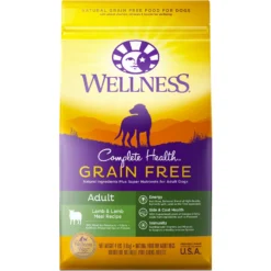 Wellness Grain-Free Complete Health Adult Lamb & Lamb Meal Recipe Dry Dog Food