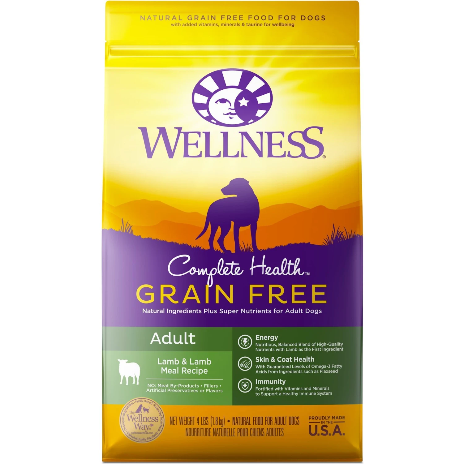 Wellness Grain-Free Complete Health Adult Lamb & Lamb Meal Recipe Dry Dog Food 1 Wellness Grain-Free Complete Health Adult Lamb & Lamb Meal Recipe Dry Dog Food