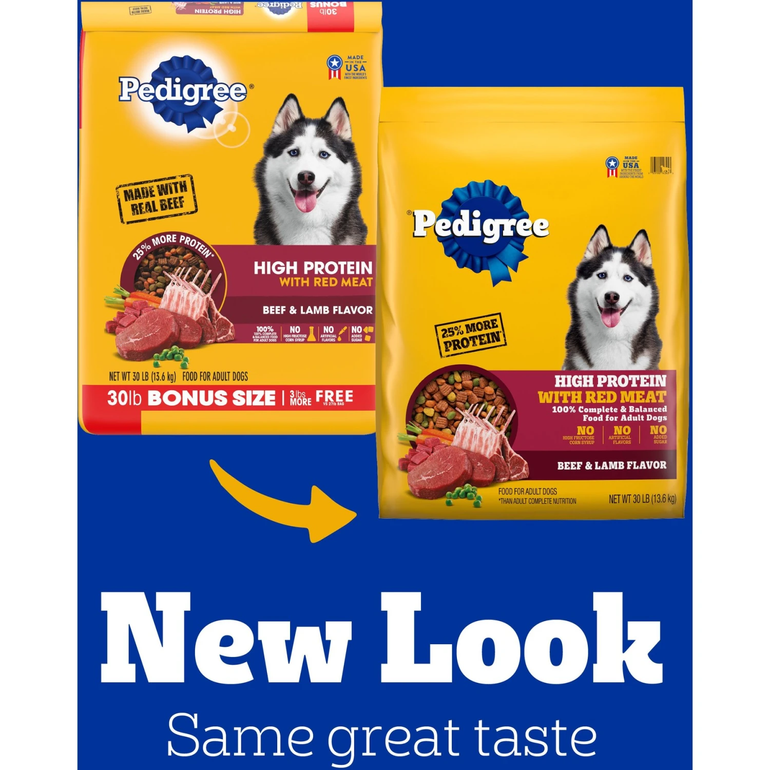 Pedigree High Protein Beef & Lamb Flavor Dog Kibble Adult Dry Dog Food 3 Pedigree High Protein Beef & Lamb Flavor Dog Kibble Adult Dry Dog Food - Image 3
