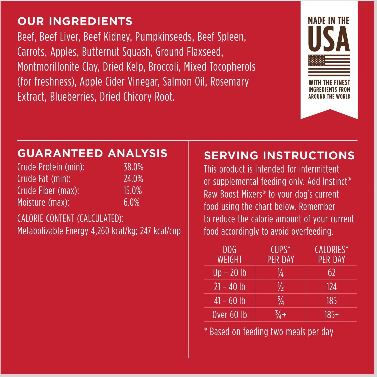 Instinct Raw Boost Mixers Beef Recipe Grain-Free Freeze-Dried Dog Food Topper & Instinct Raw Boost Mixers Chicken Recipe Grain-Free Freeze-Dried Dog Food Topper 3 Instinct Raw Boost Mixers Beef Recipe Grain-Free Freeze-Dried Dog Food Topper & Instinct Raw Boost Mixers Chicken Recipe Grain-Free Freeze-Dried Dog Food Topper - Image 3