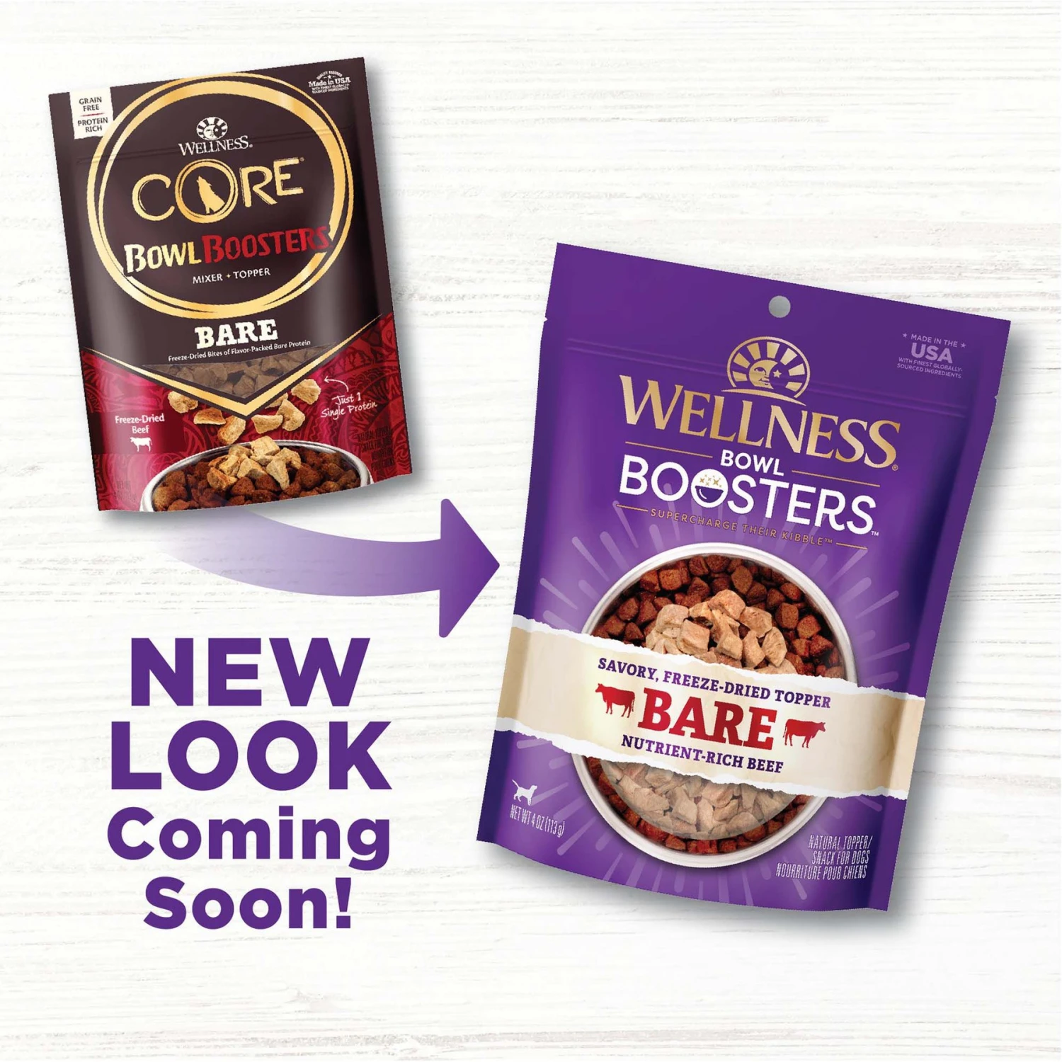 Wellness CORE Bowl Boosters Bare Turkey Freeze-Dried Dog Food Mixer Or Topper & Wellness CORE Bowl Boosters Bare Beef Freeze-Dried Dog Food Mixer Or Topper 3 Wellness CORE Bowl Boosters Bare Turkey Freeze-Dried Dog Food Mixer Or Topper & Wellness CORE Bowl Boosters Bare Beef Freeze-Dried Dog Food Mixer Or Topper - Image 3