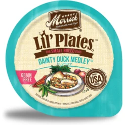 Merrick Lil' Plates Grain-Free Small Breed Wet Dog Food Dainty Duck Medley