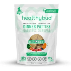Healthybud Beef Patties Freeze-Dried Dog Food, 14-oz Bag