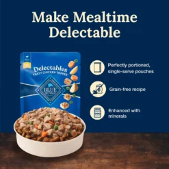 Blue Buffalo Delectables Chicken Dinner Natural Wet Dog Food 3-oz Pouch, Case Of 24 -Pawsphoria Sales Store 992806 PT3. AC SS1800 V1699023085